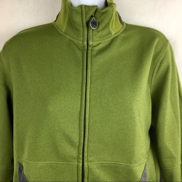 Gersemi Green Sweatshirt zip up Jacket Polyester M - Picture 2 of 8